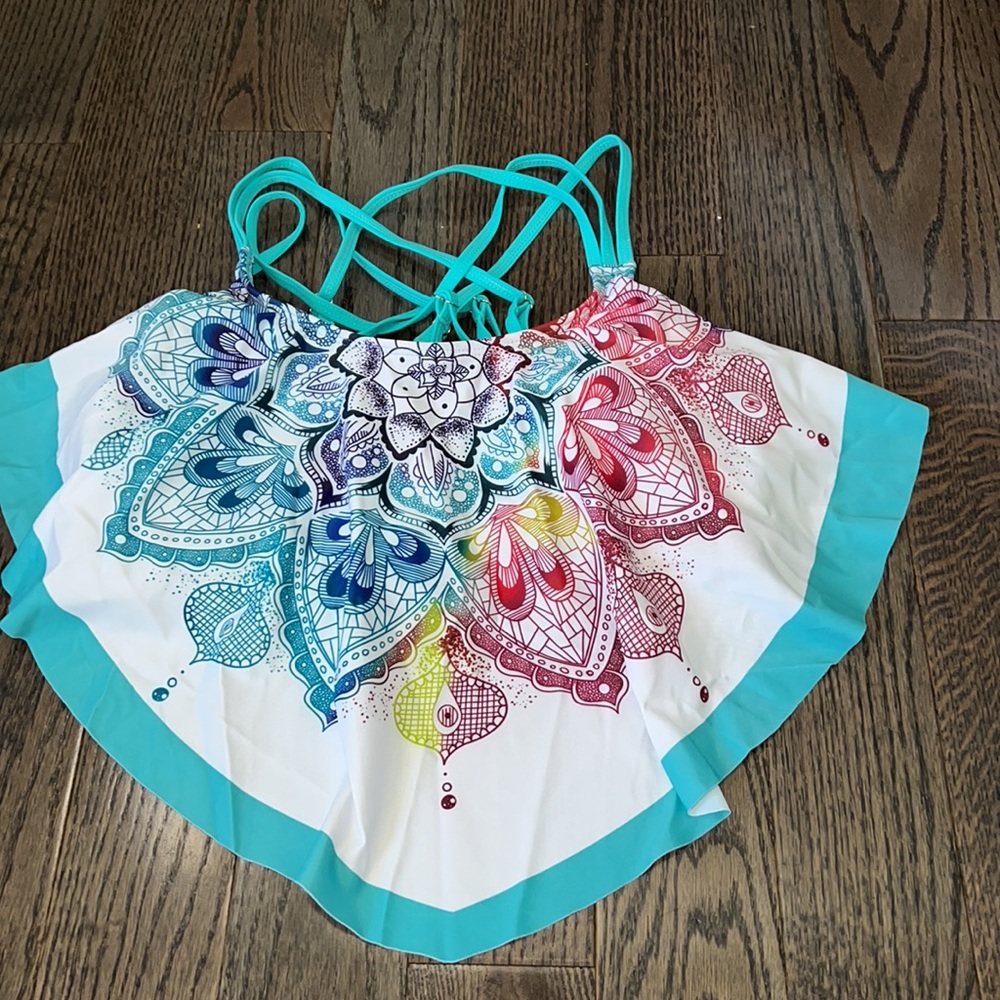 New! High-Waisted Tummy Control Bathing Suit - Large - Picture 3 of 6